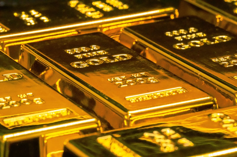 Gold bullion and jewellery